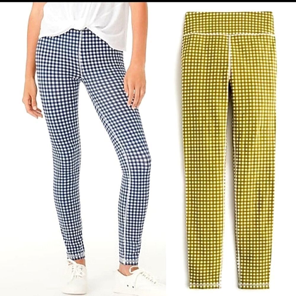 NWT J CREW Gingham Leggings